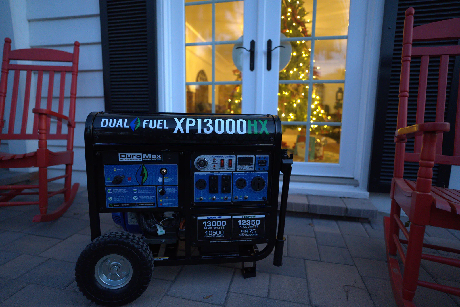 13,000 Watt Dual Fuel Portable HX Generator w/ CO Alert - Image 20