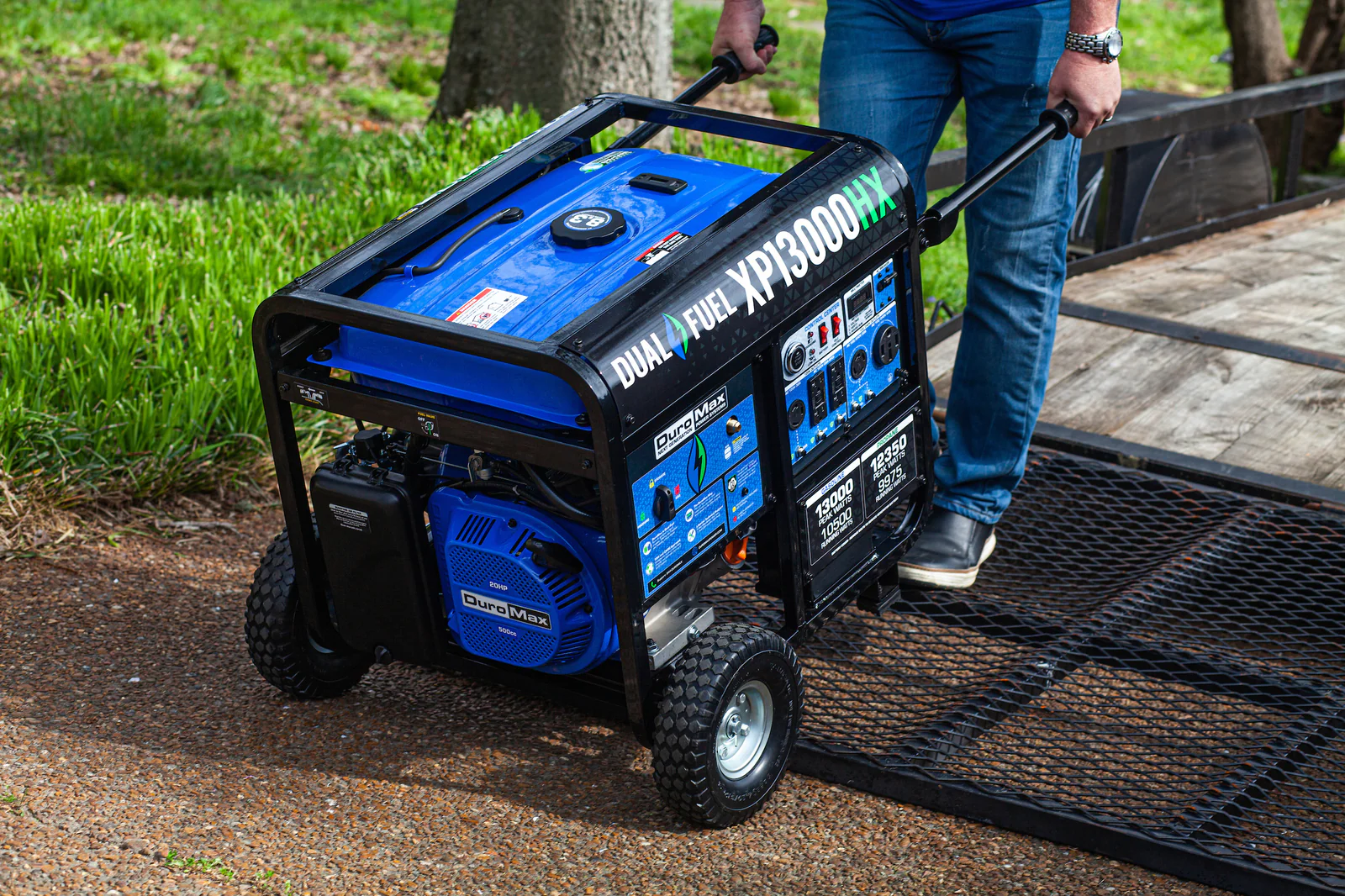 13,000 Watt Dual Fuel Portable HX Generator w/ CO Alert - Image 21