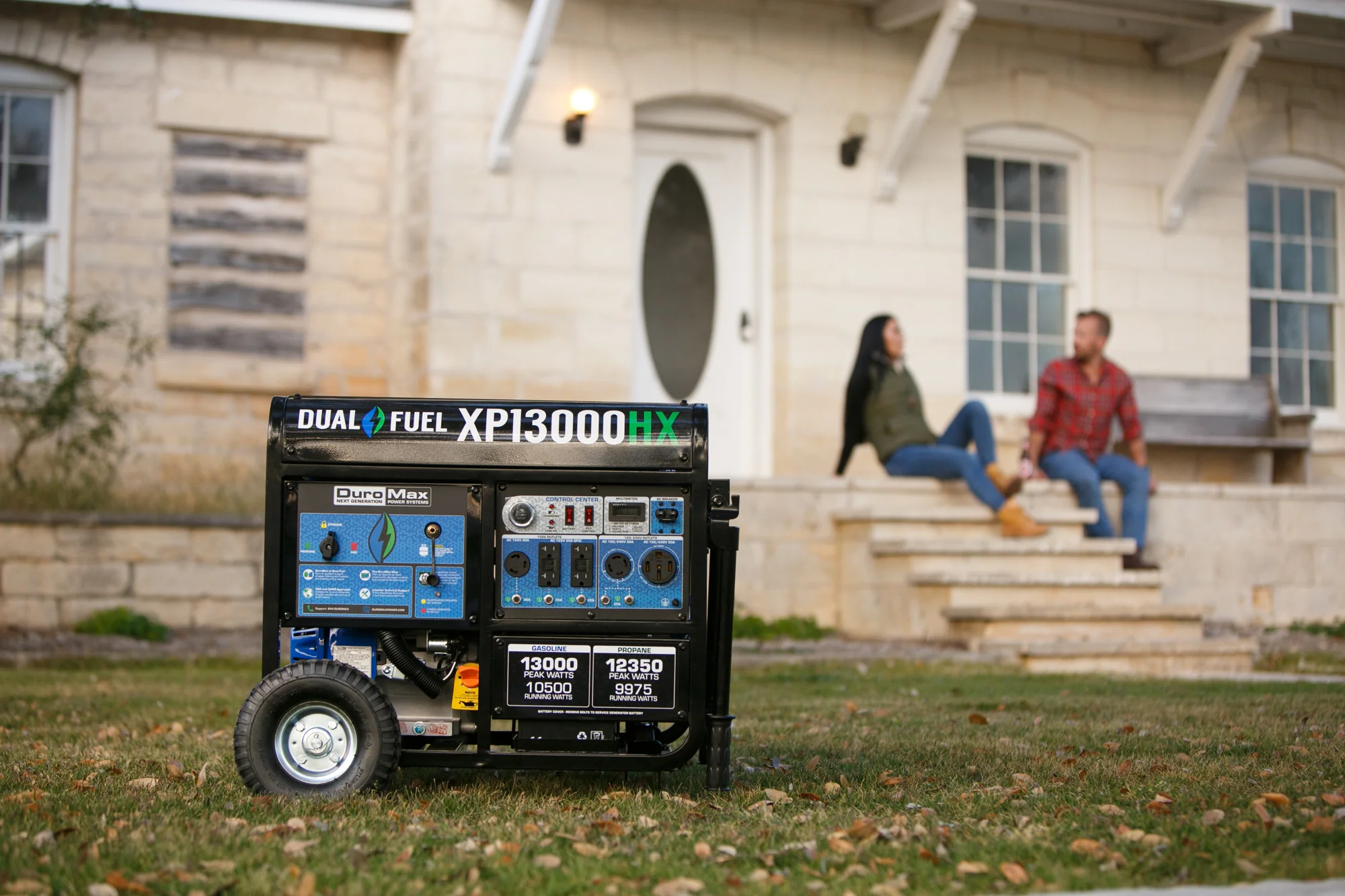 13,000 Watt Dual Fuel Portable HX Generator w/ CO Alert - Image 24