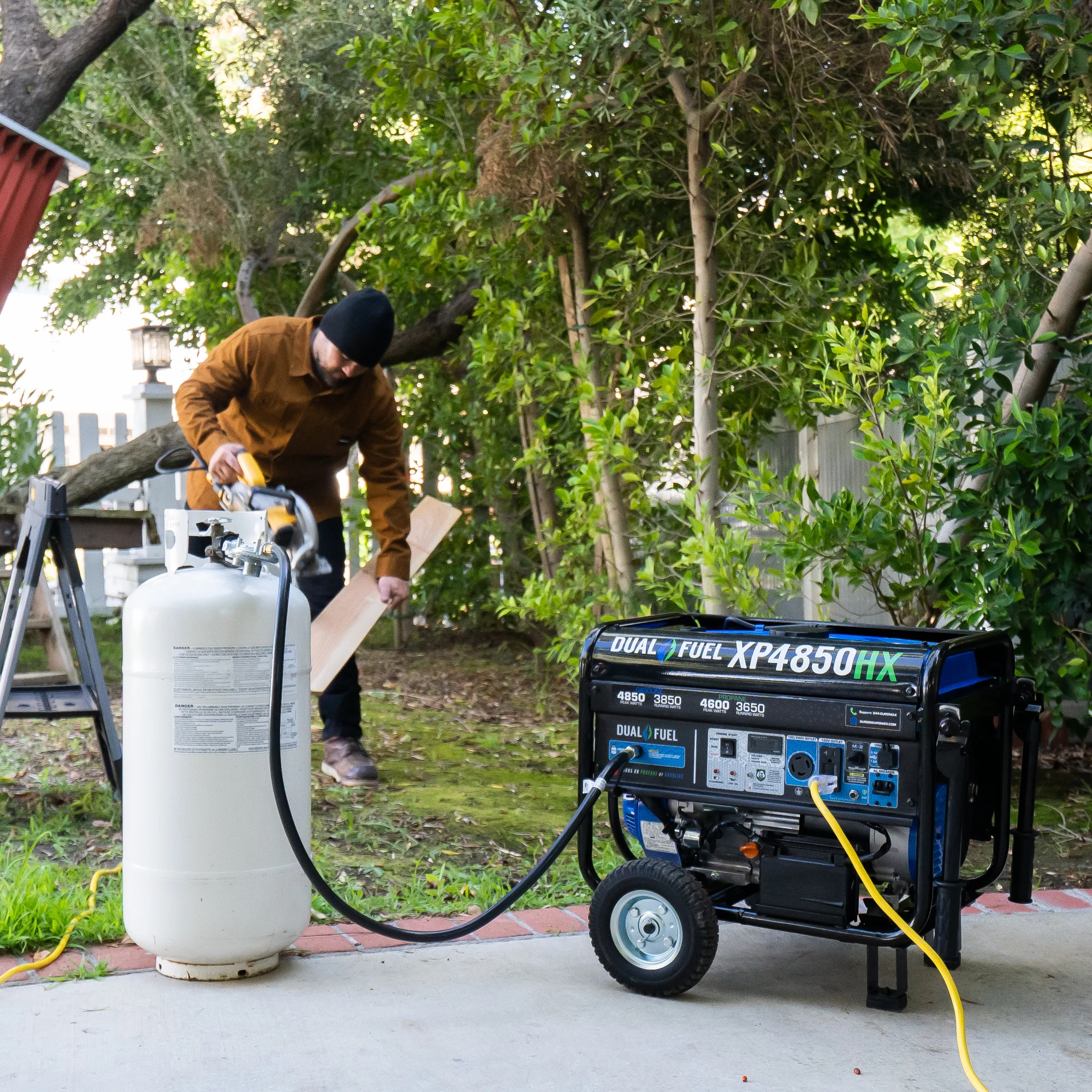 4,850 Watt Dual Fuel Portable HX Generator w/ CO Alert - Image 13