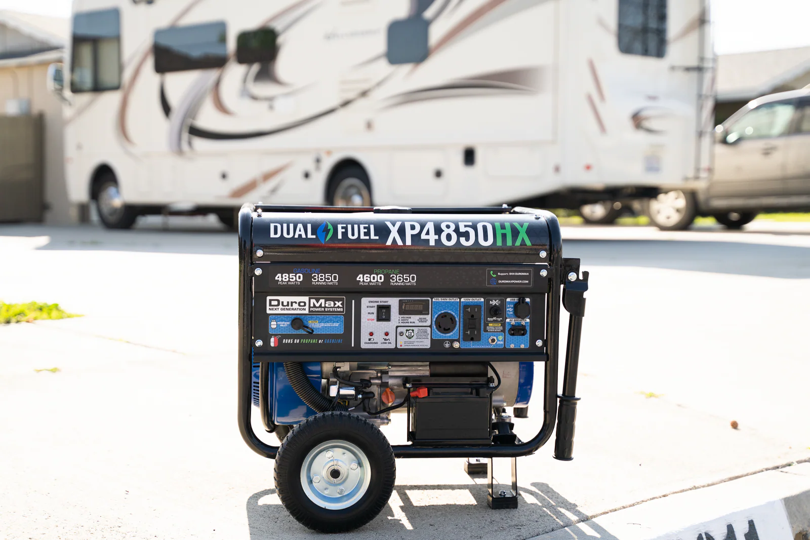 4,850 Watt Dual Fuel Portable HX Generator w/ CO Alert - Image 34
