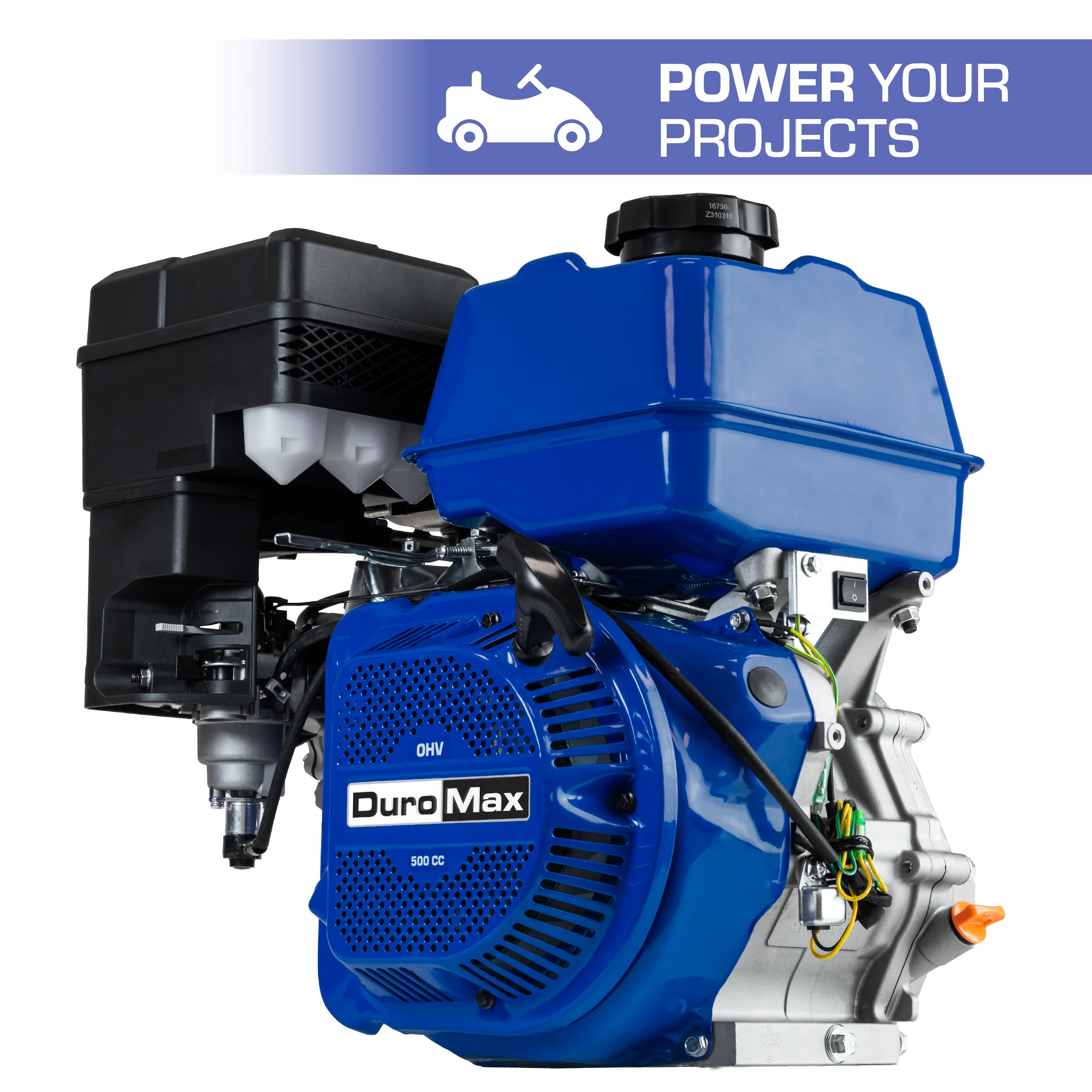 500cc 1-Inch Shaft Recoil Start Gasoline Engine - Image 6