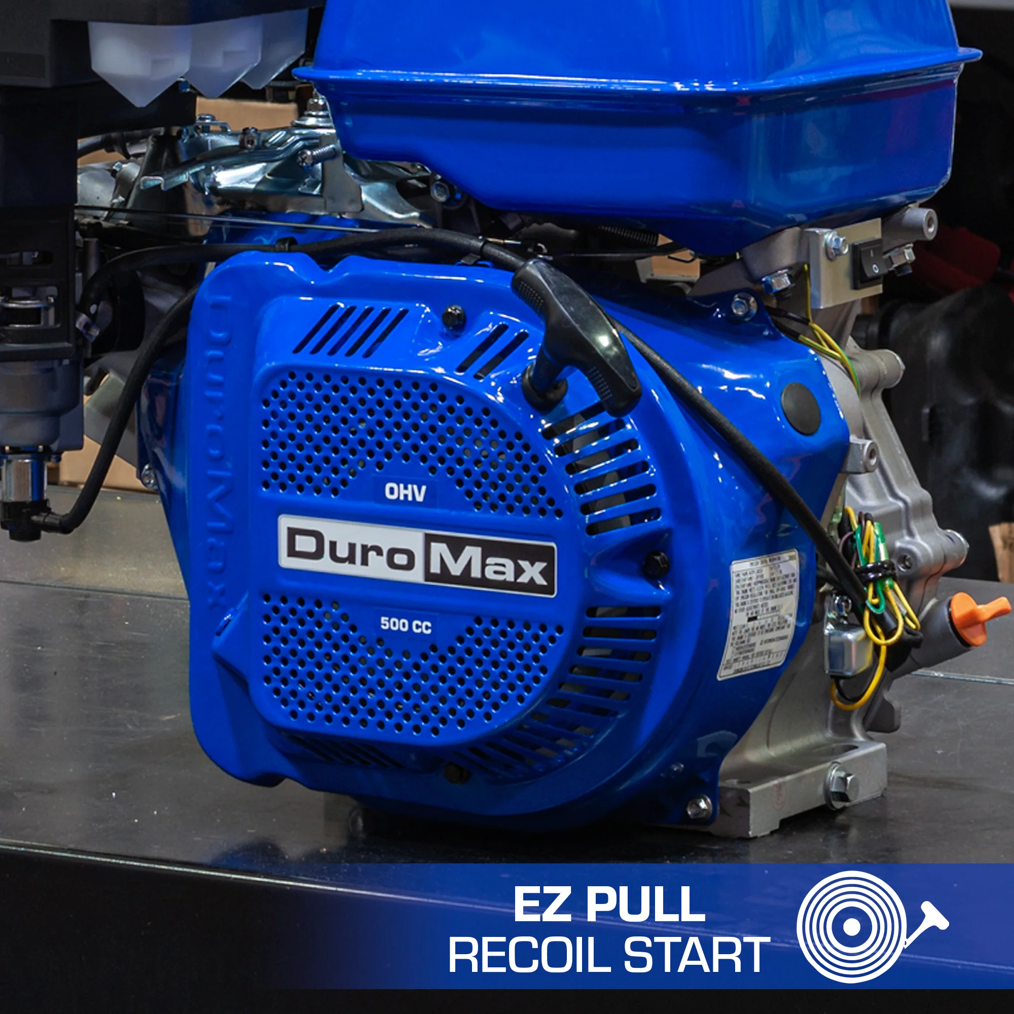 500cc 1-Inch Shaft Recoil Start Gasoline Engine - Image 7
