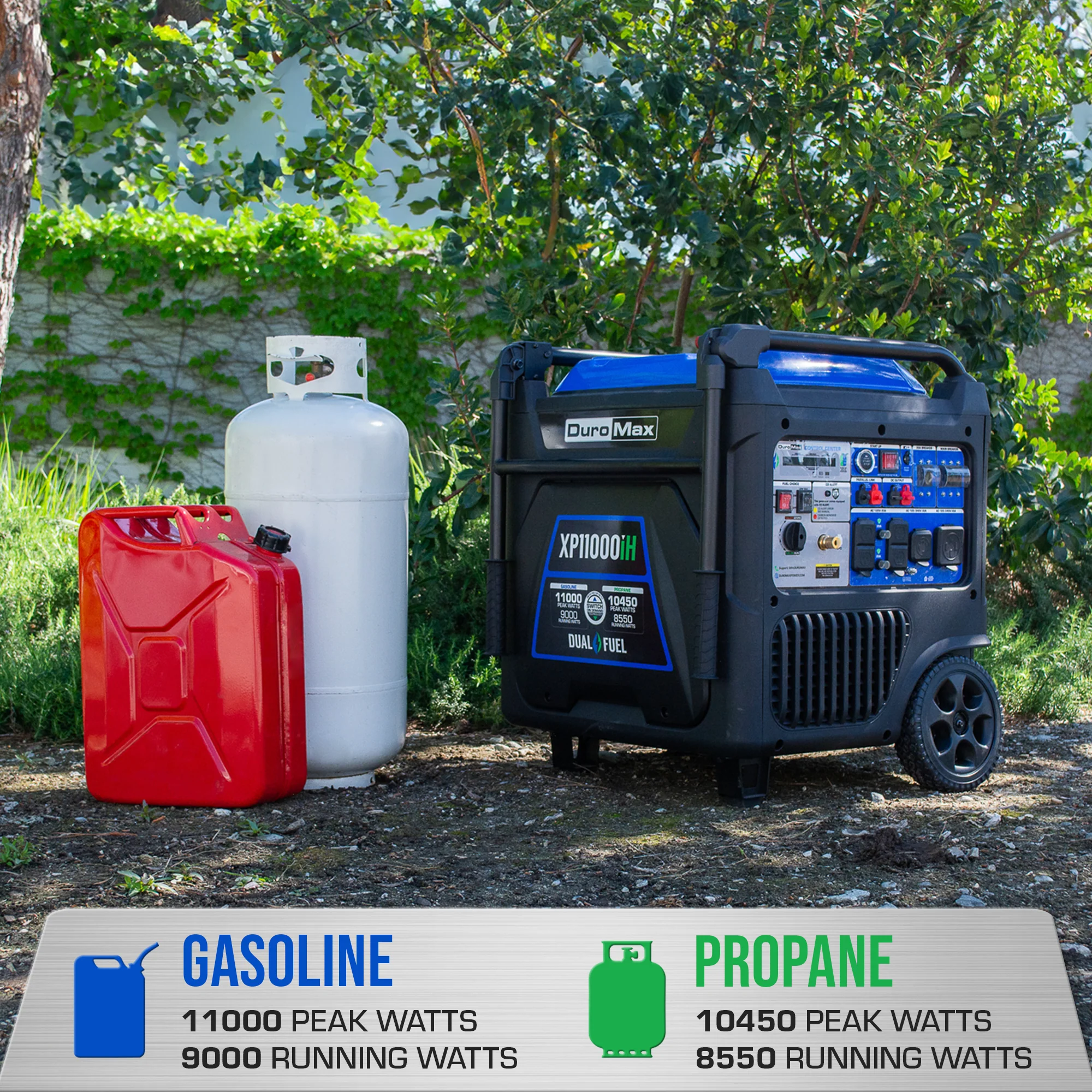11,000 Watt Portable Dual Fuel Inverter Generator - Quiet, Low THD - Image 3