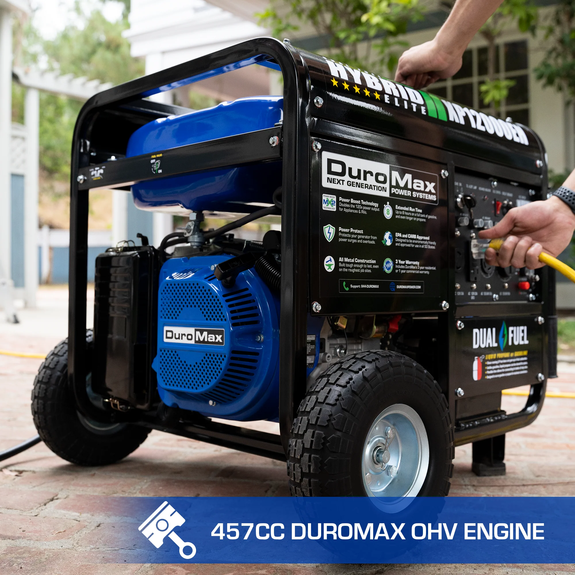 12,000 Watt Dual Fuel Portable Generator - Image 10