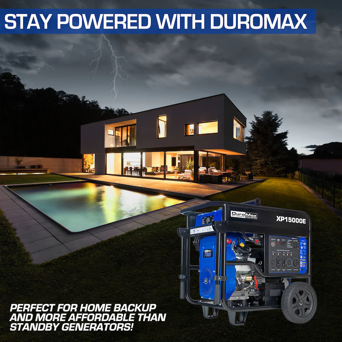 15,000 Watt Gasoline Portable Generator - Image 8