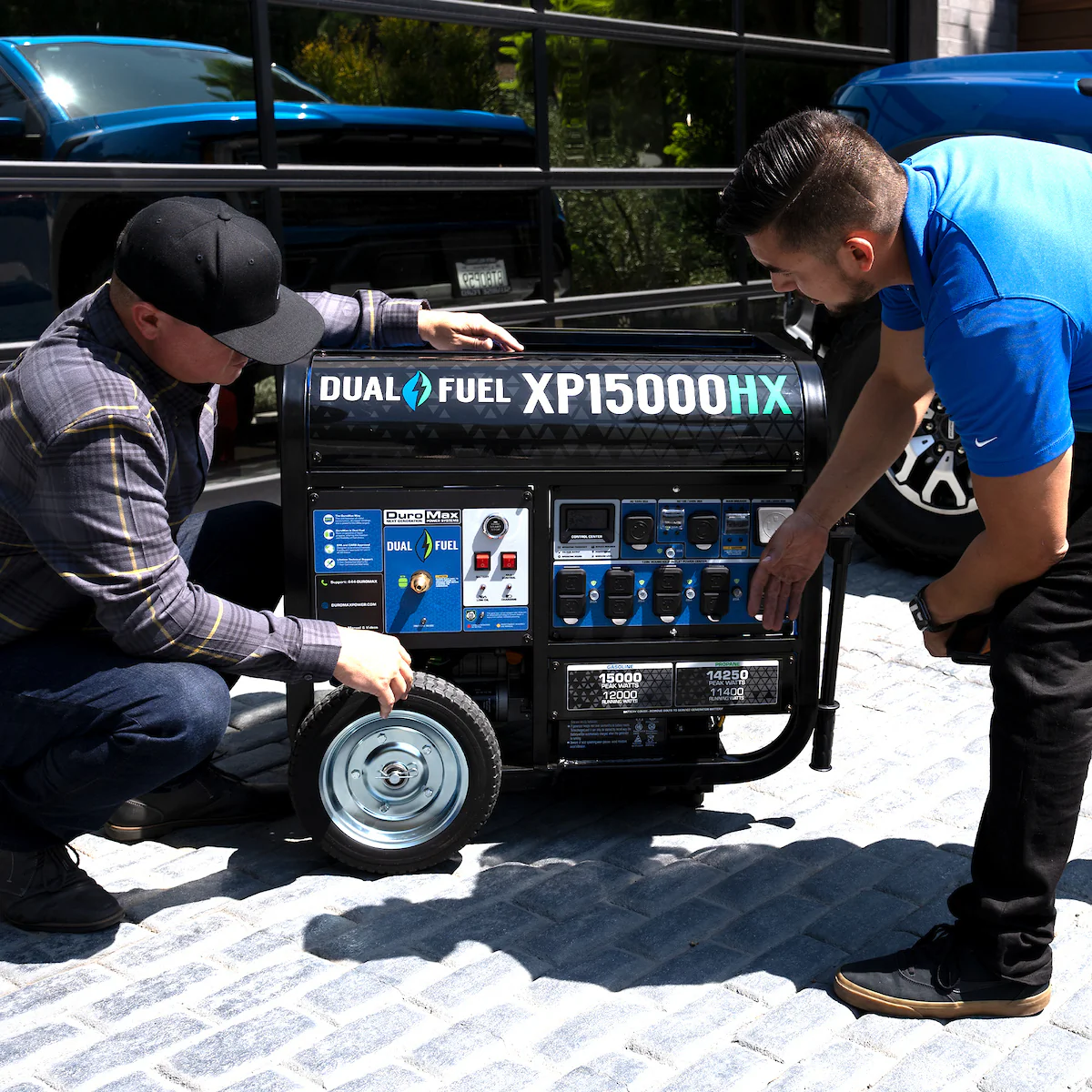 15,000 Watt Electric Start Dual Fuel Portable Generator - Image 15