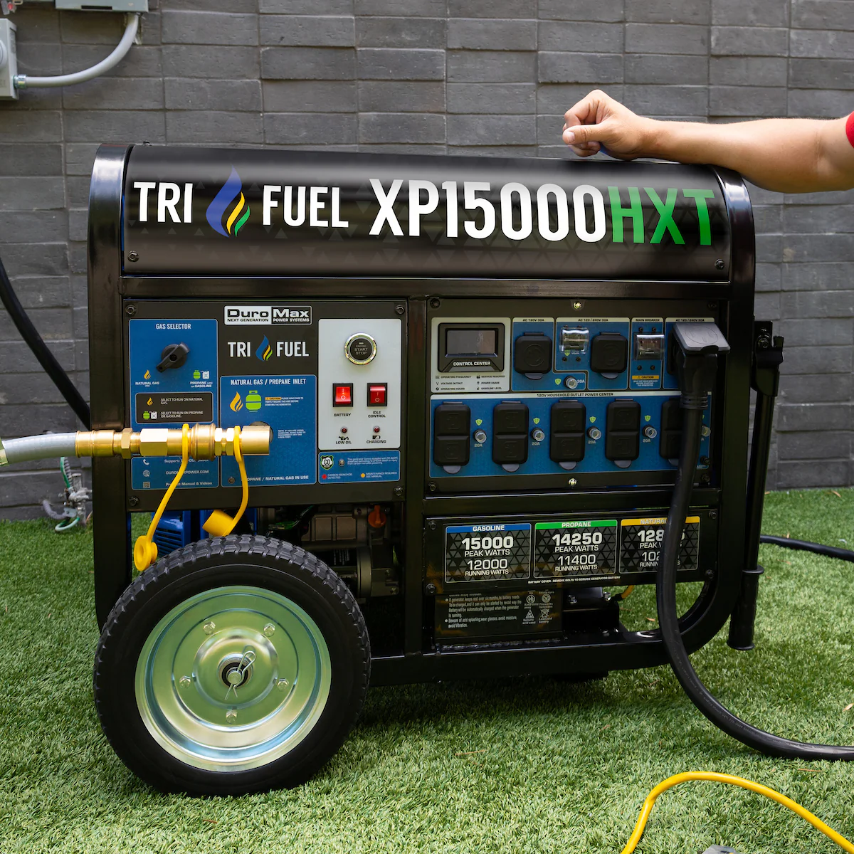 15,000 Watt Electric Start Tri Fuel Portable Generator - Image 16