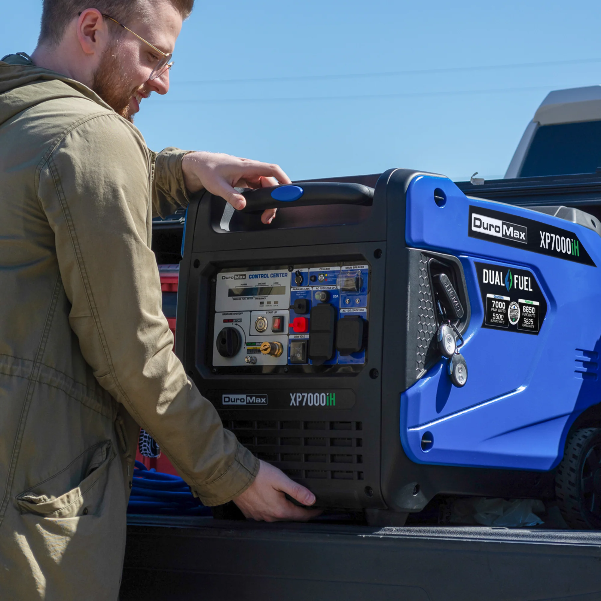 7,000 Watt Portable Dual Fuel Inverter Generator - Quiet, Low THD - Image 9