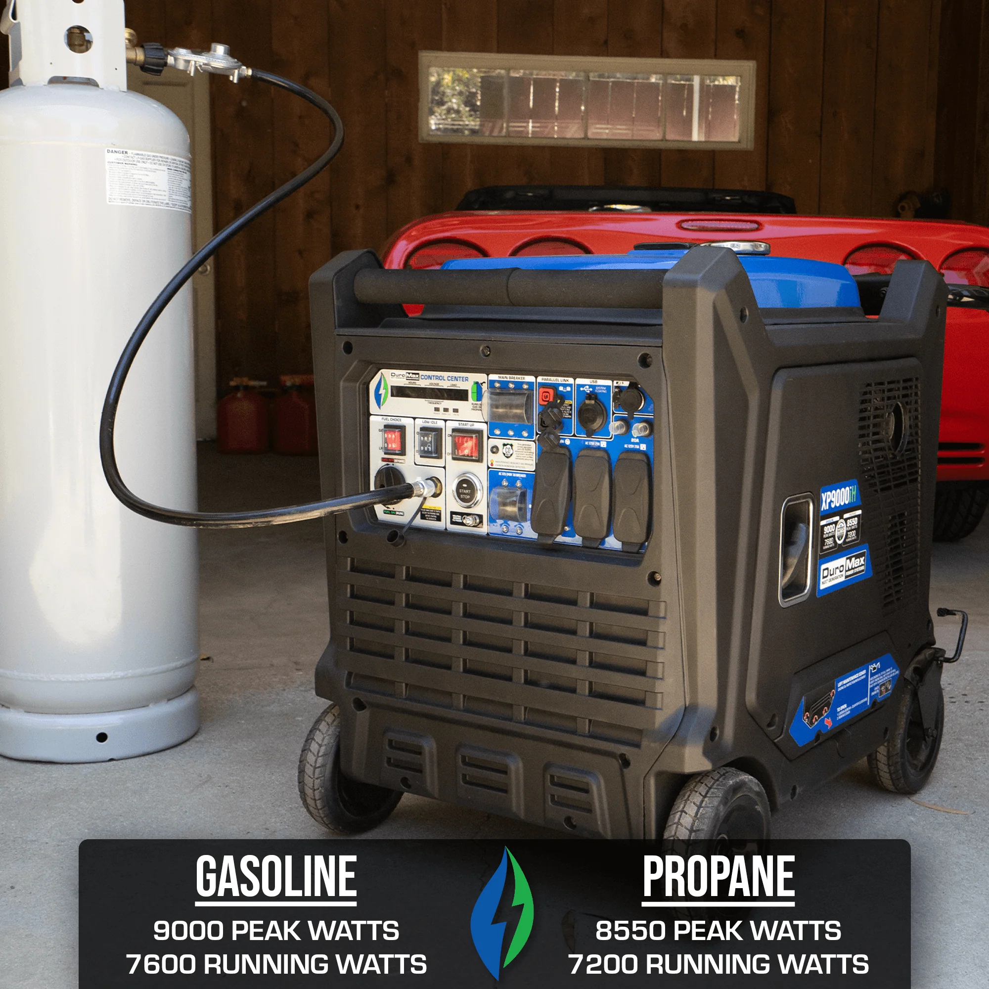 9,000 Watt Portable Dual Fuel Inverter Generator - Quiet, Low THD - Image 4