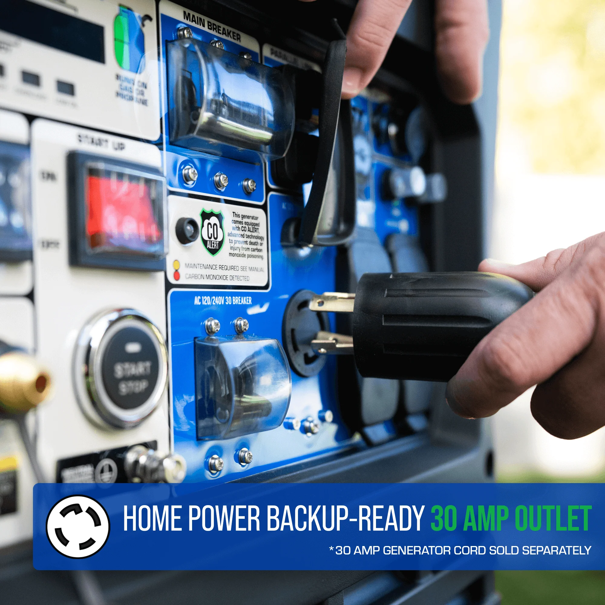 9,000 Watt Portable Dual Fuel Inverter Generator - Quiet, Low THD - Image 6