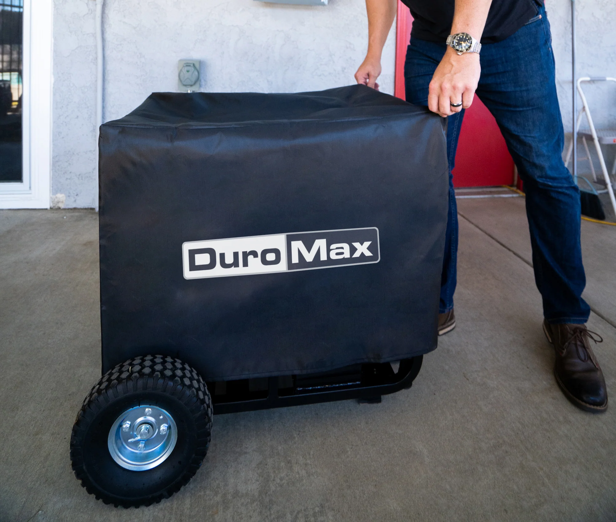 Small Weather Resistant Portable Generator Dust Guard Cover - Image 4