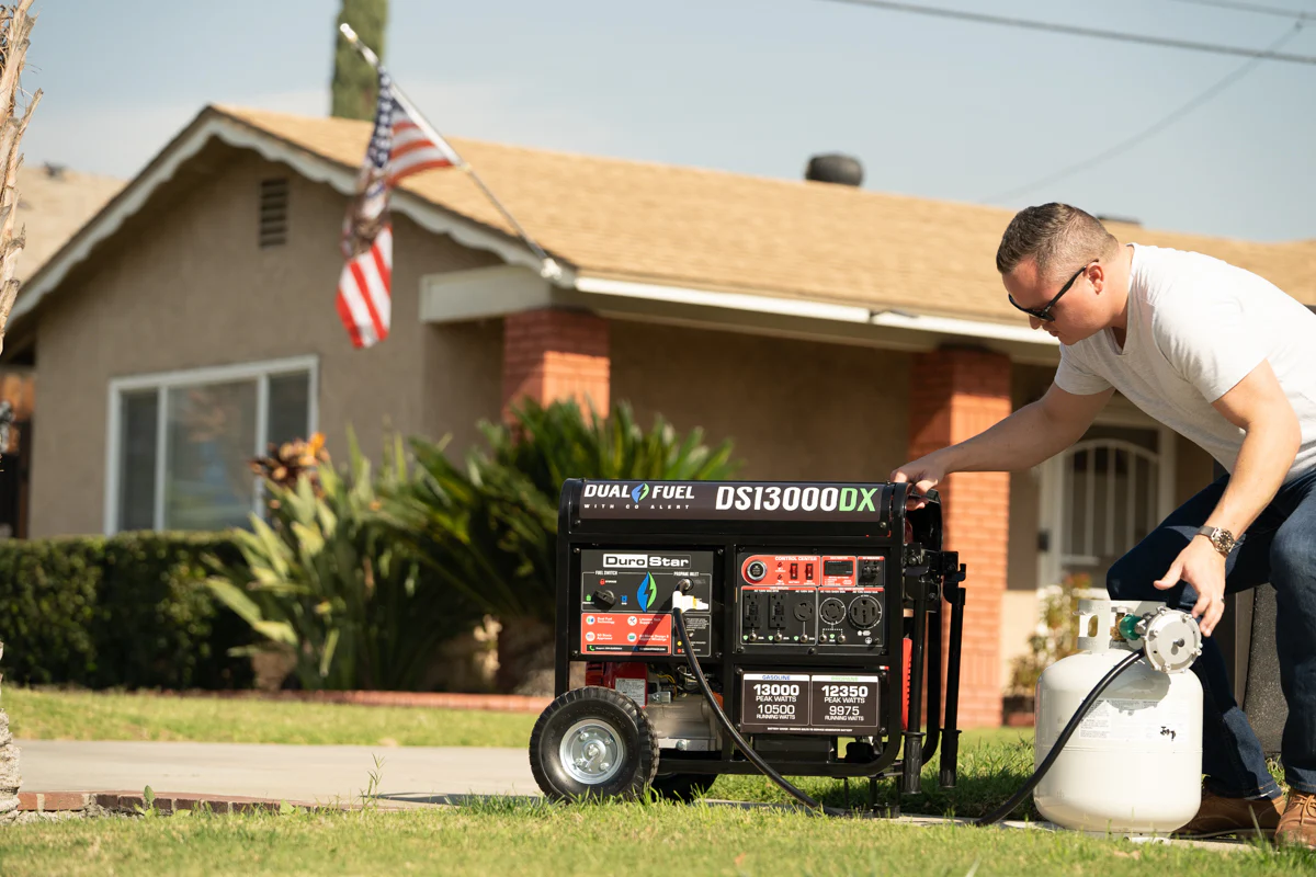13,000 Watt Dual Fuel Portable Generator w/ CO Alert - Image 20