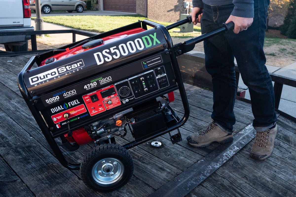 4,500 Watt Dual Fuel Portable Generator w/ CO Alert - Image 15