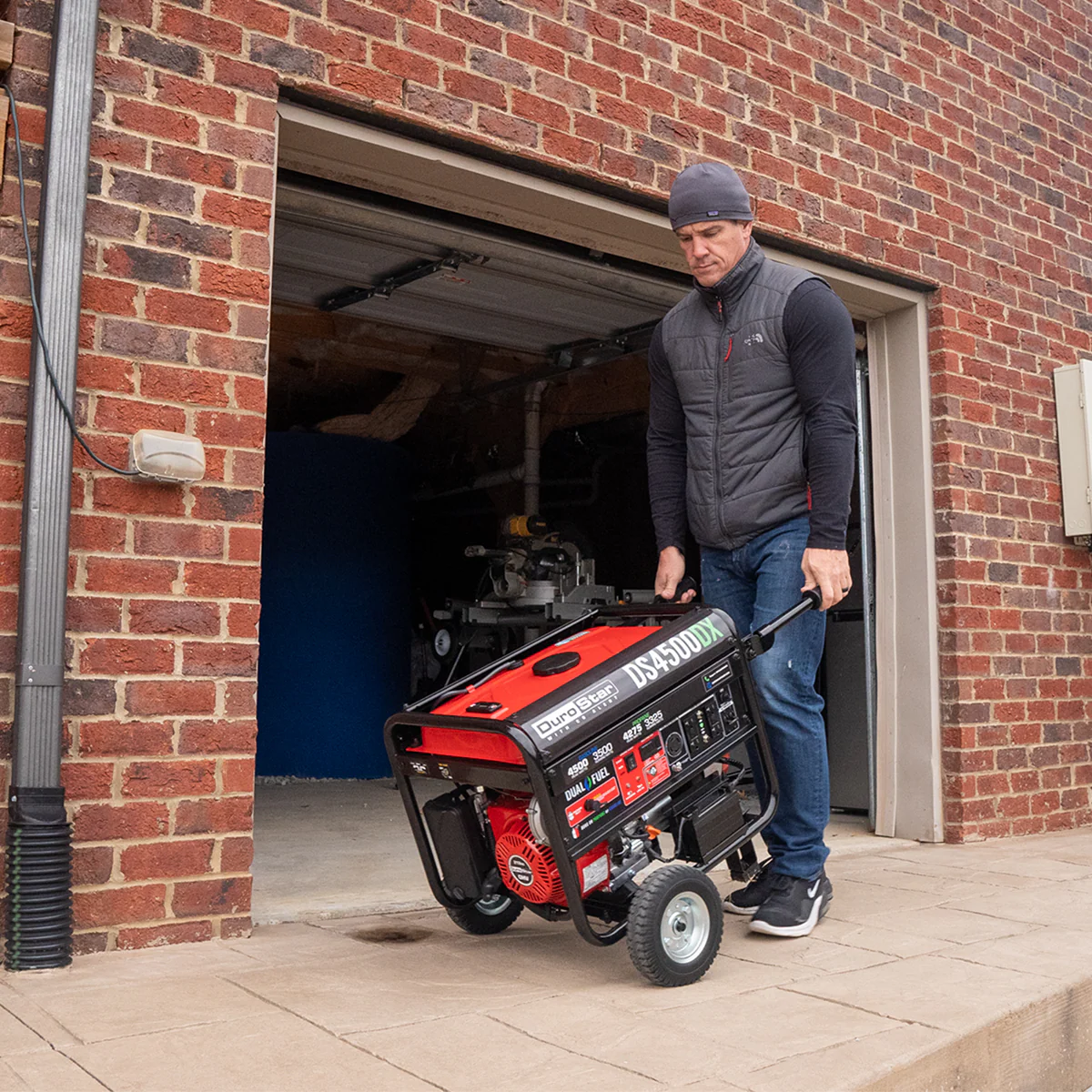 4,500 Watt Dual Fuel Portable Generator w/ CO Alert - Image 5