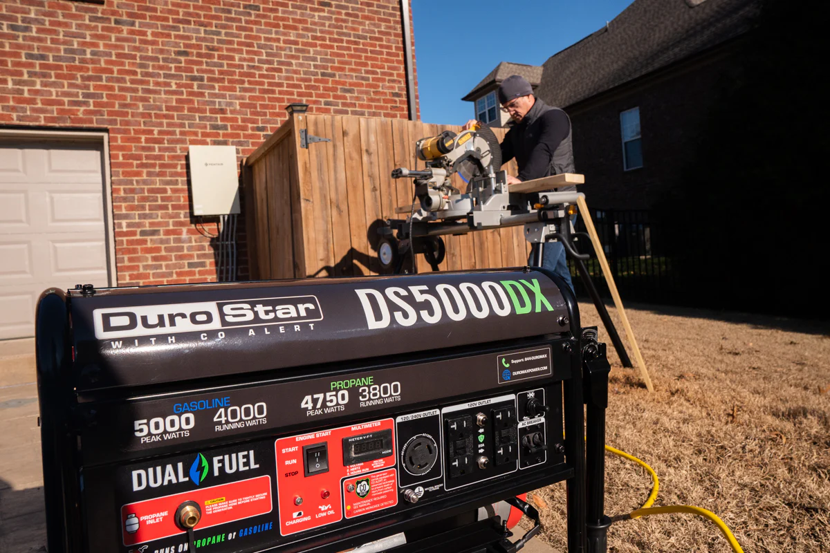 5,000 Watt Dual Fuel Portable Generator w/ CO Alert - Image 14