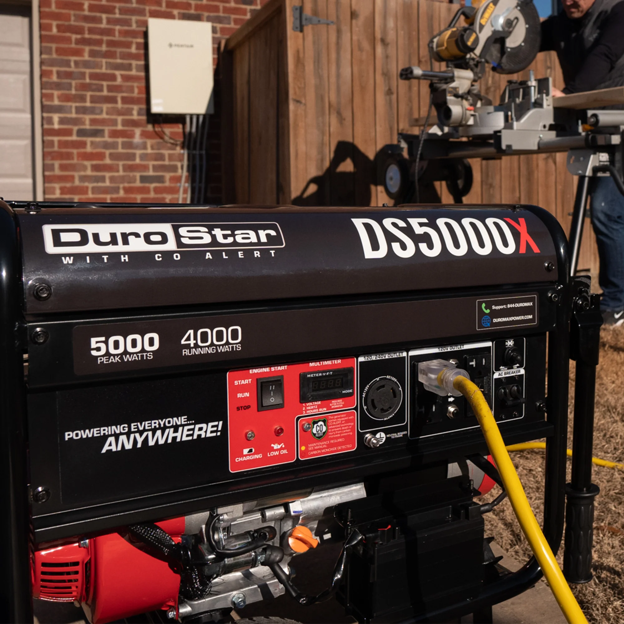 5,000 Watt Gasoline Portable Generator w/ CO Alert - Image 10