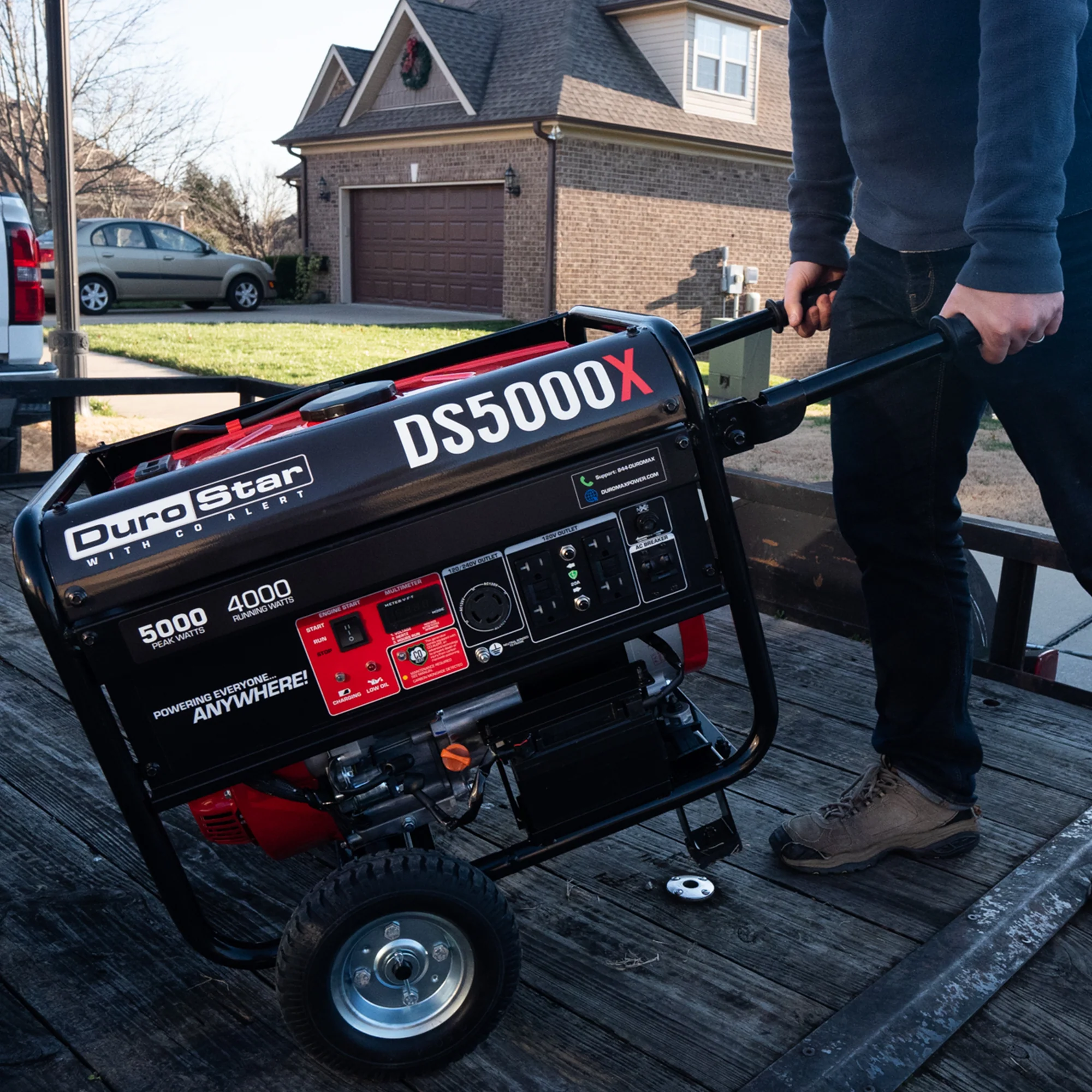 5,000 Watt Gasoline Portable Generator w/ CO Alert - Image 11